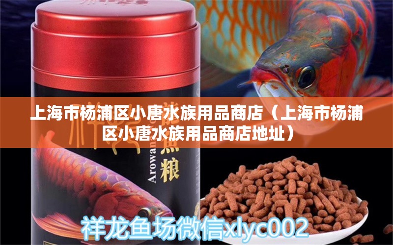 上海市楊浦區(qū)小唐水族用品商店（上海市楊浦區(qū)小唐水族用品商店地址）