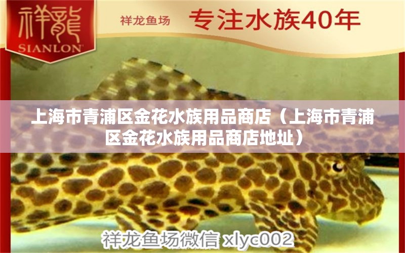 上海市青浦區(qū)金花水族用品商店（上海市青浦區(qū)金花水族用品商店地址） 水族用品