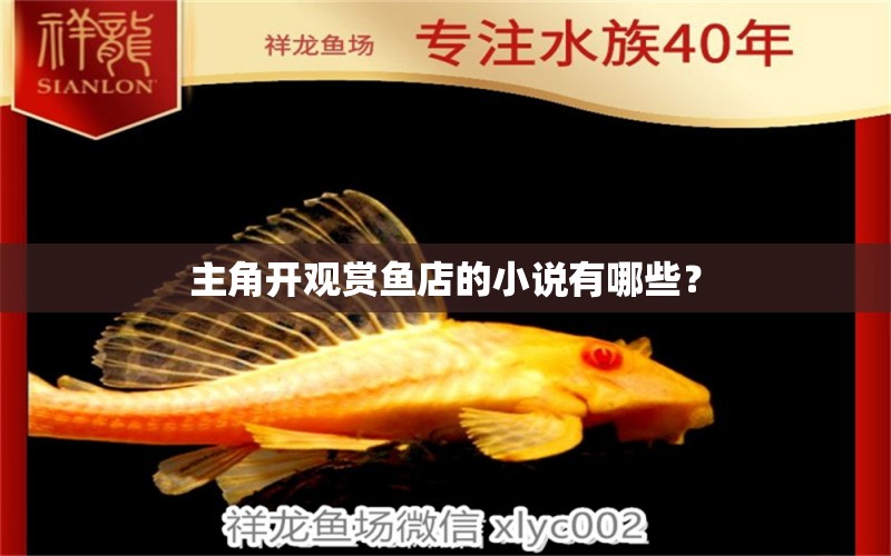 主角開觀賞魚店的小說有哪些？ 三色錦鯉魚