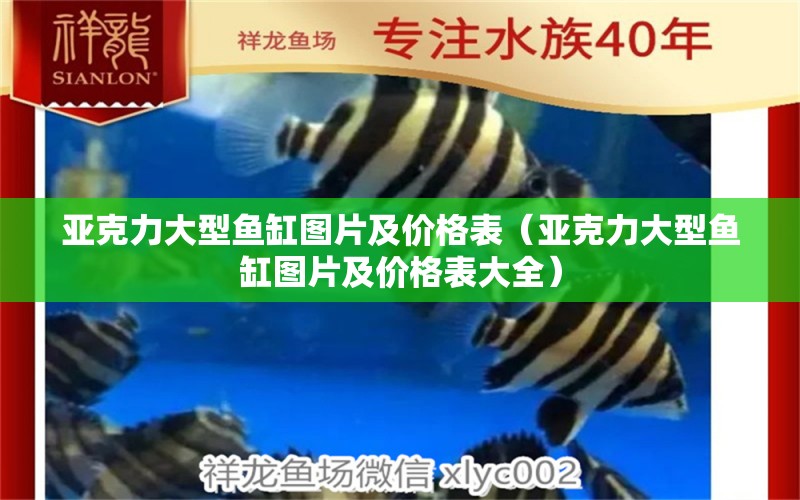 亞克力大型魚缸圖片及價格表（亞克力大型魚缸圖片及價格表大全）