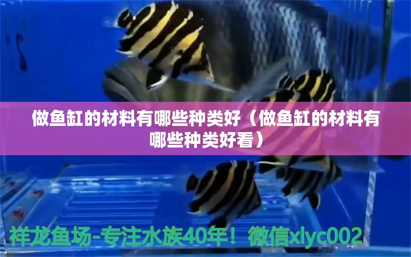 做魚(yú)缸的材料有哪些種類好（做魚(yú)缸的材料有哪些種類好看） 黑桃A魚(yú)