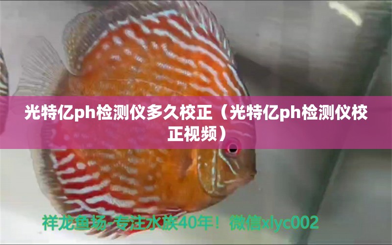 光特億ph檢測儀多久校正（光特億ph檢測儀校正視頻）