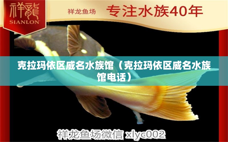 克拉瑪依區(qū)威名水族館（克拉瑪依區(qū)威名水族館電話）