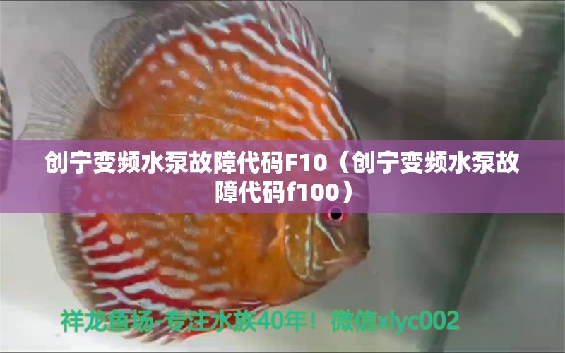 創(chuàng)寧變頻水泵故障代碼F10（創(chuàng)寧變頻水泵故障代碼f100）