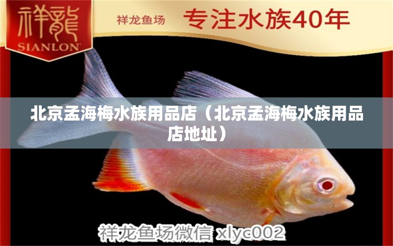 北京孟海梅水族用品店（北京孟海梅水族用品店地址）