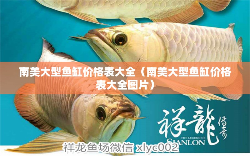 南美大型魚(yú)缸價(jià)格表大全（南美大型魚(yú)缸價(jià)格表大全圖片） 祥龍水族醫(yī)院