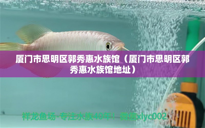 廈門市思明區(qū)郭秀惠水族館（廈門市思明區(qū)郭秀惠水族館地址）