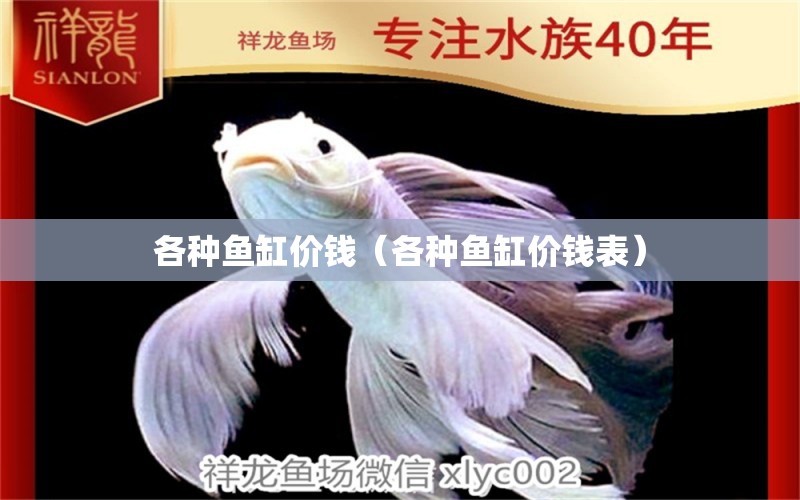 各種魚缸價錢（各種魚缸價錢表） 祥龍水族醫(yī)院