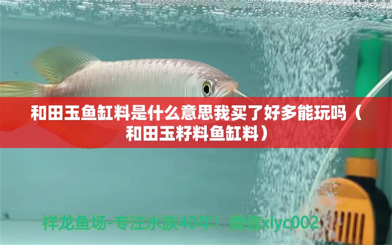 和田玉魚缸料是什么意思我買了好多能玩嗎（和田玉籽料魚缸料）