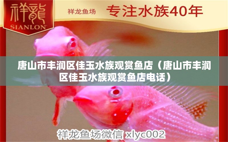 唐山市豐潤區(qū)佳玉水族觀賞魚店（唐山市豐潤區(qū)佳玉水族觀賞魚店電話） 全國水族館企業(yè)名錄