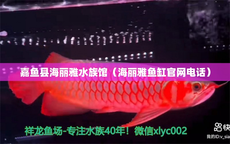 嘉魚縣海麗雅水族館（海麗雅魚缸官網(wǎng)電話）