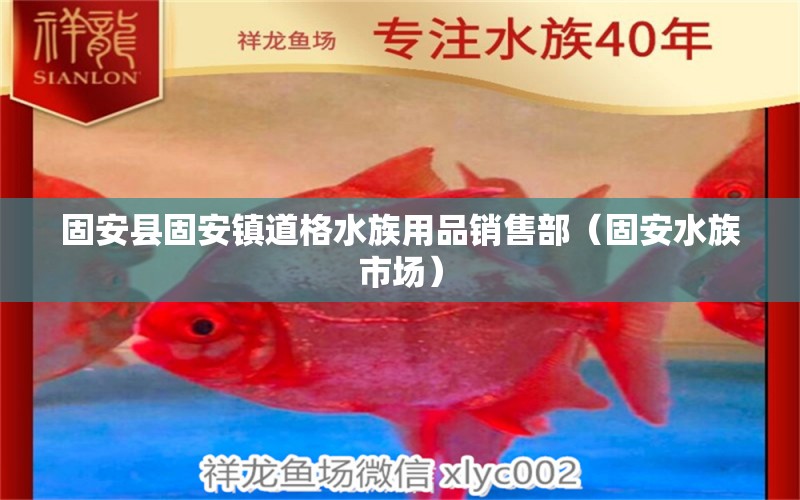 固安縣固安鎮(zhèn)道格水族用品銷售部（固安水族市場(chǎng)）