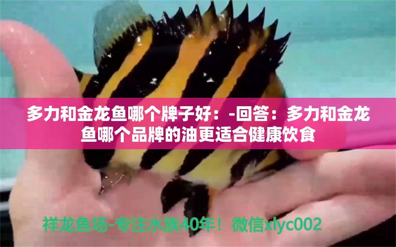 多力和金龍魚哪個牌子好：-回答：多力和金龍魚哪個品牌的油更適合健康飲食 水族問答 第2張