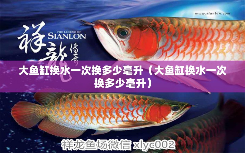 大魚缸換水一次換多少毫升（大魚缸換水一次換多少毫升） 巴西亞魚