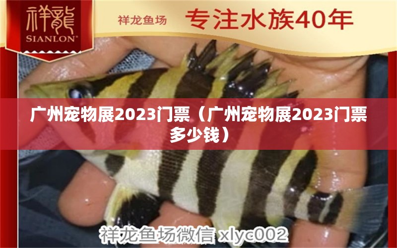 廣州寵物展2023門票（廣州寵物展2023門票多少錢） 廣州水族批發(fā)市場(chǎng)