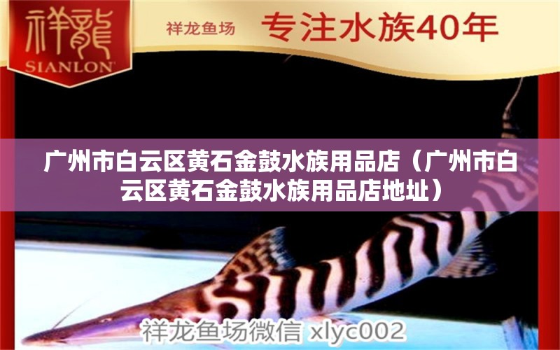 廣州市白云區(qū)黃石金鼓水族用品店（廣州市白云區(qū)黃石金鼓水族用品店地址）