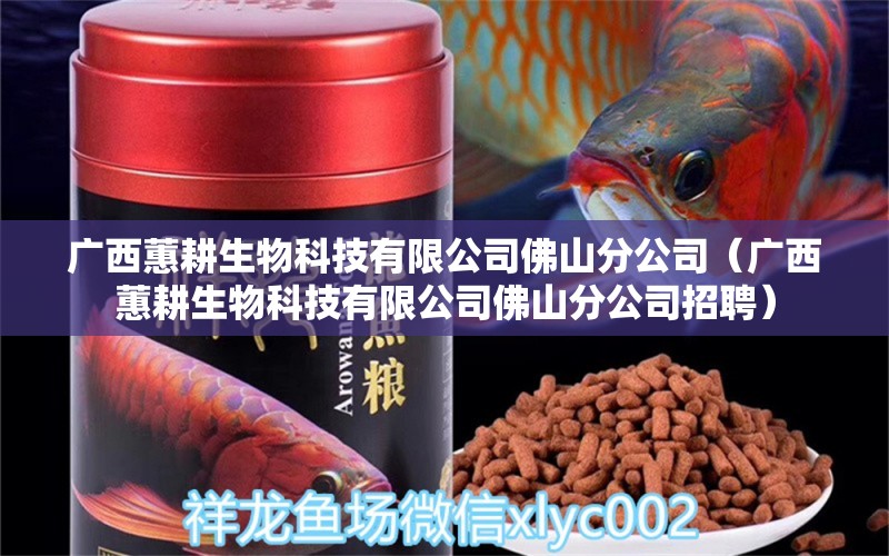 廣西蕙耕生物科技有限公司佛山分公司（廣西蕙耕生物科技有限公司佛山分公司招聘） 全國水族館企業(yè)名錄