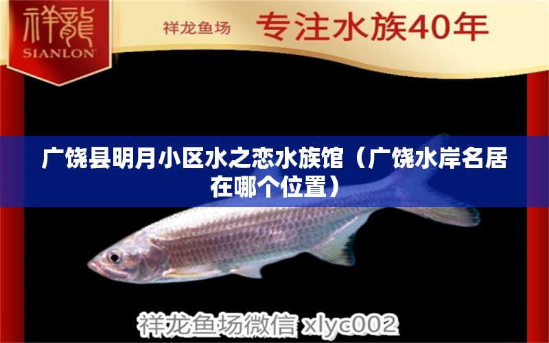 廣饒縣明月小區(qū)水之戀水族館（廣饒水岸名居在哪個(gè)位置）