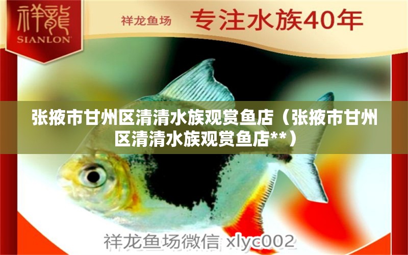 張掖市甘州區(qū)清清水族觀賞魚店（張掖市甘州區(qū)清清水族觀賞魚店**） 全國水族館企業(yè)名錄