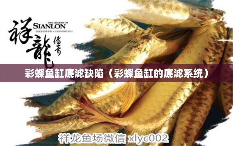 彩蝶魚缸底濾缺陷（彩蝶魚缸的底濾系統(tǒng)）