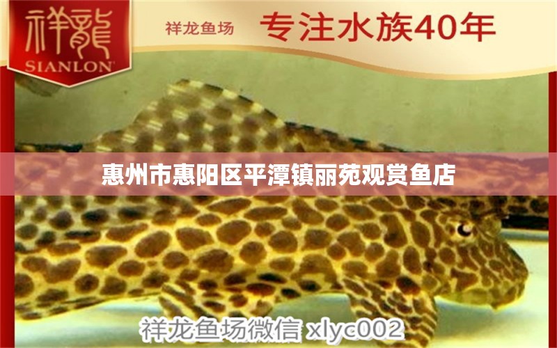 惠州市惠陽區(qū)平潭鎮(zhèn)麗苑觀賞魚店 全國水族館企業(yè)名錄