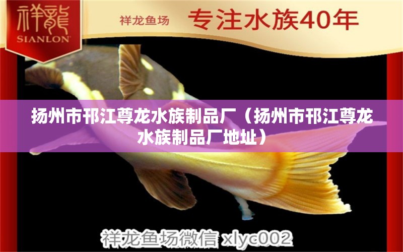 揚州市邗江尊龍水族制品廠（揚州市邗江尊龍水族制品廠地址）