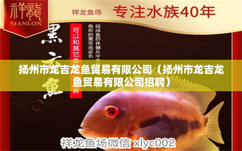 揚州市龍吉龍魚貿(mào)易有限公司（揚州市龍吉龍魚貿(mào)易有限公司招聘）