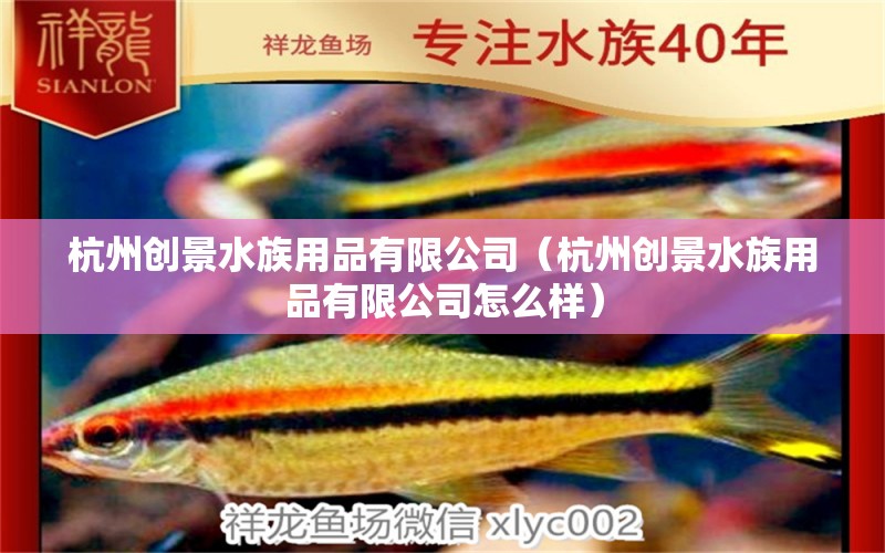 杭州創(chuàng)景水族用品有限公司（杭州創(chuàng)景水族用品有限公司怎么樣） 水族用品