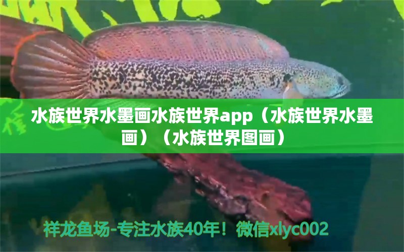 水族世界水墨畫水族世界app（水族世界水墨畫）（水族世界圖畫）