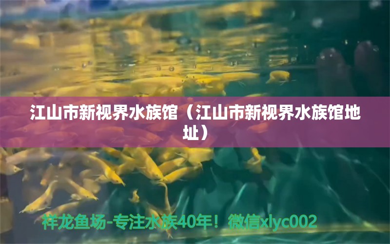 江山市新視界水族館（江山市新視界水族館地址） 全國水族館企業(yè)名錄