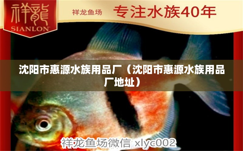 沈陽市惠源水族用品廠（沈陽市惠源水族用品廠地址）