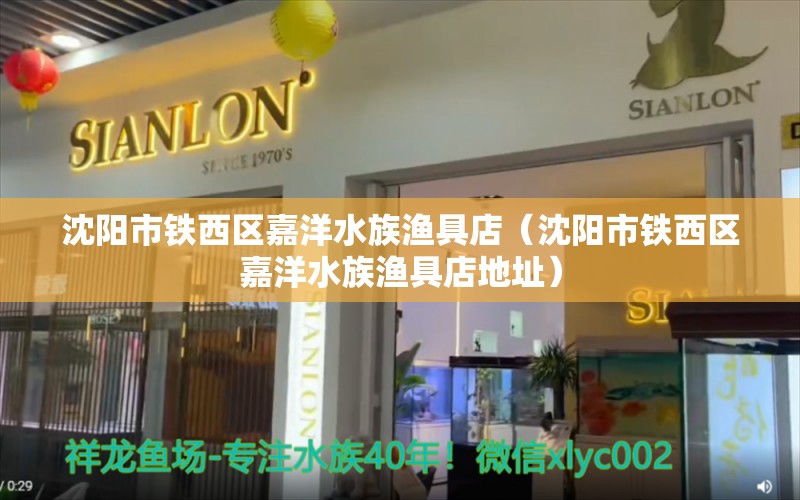 沈陽(yáng)市鐵西區(qū)嘉洋水族漁具店（沈陽(yáng)市鐵西區(qū)嘉洋水族漁具店地址）