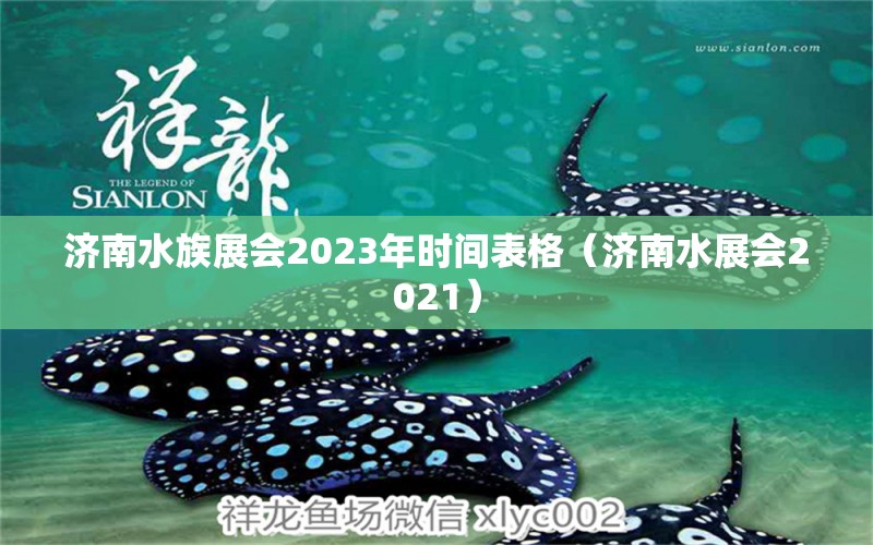 濟(jì)南水族展會(huì)2023年時(shí)間表格（濟(jì)南水展會(huì)2021）