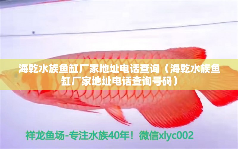 海乾水族魚缸廠家地址電話查詢（海乾水族魚缸廠家地址電話查詢號碼）