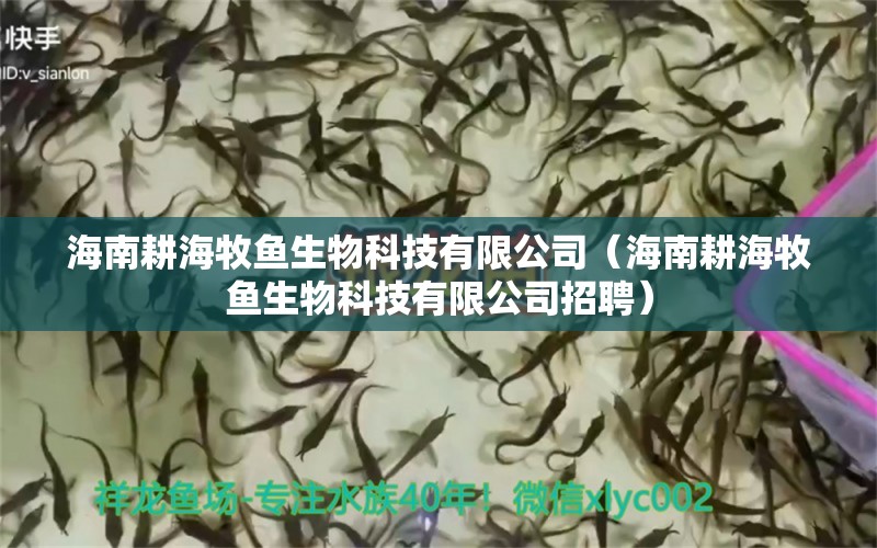 海南耕海牧魚生物科技有限公司（海南耕海牧魚生物科技有限公司招聘）