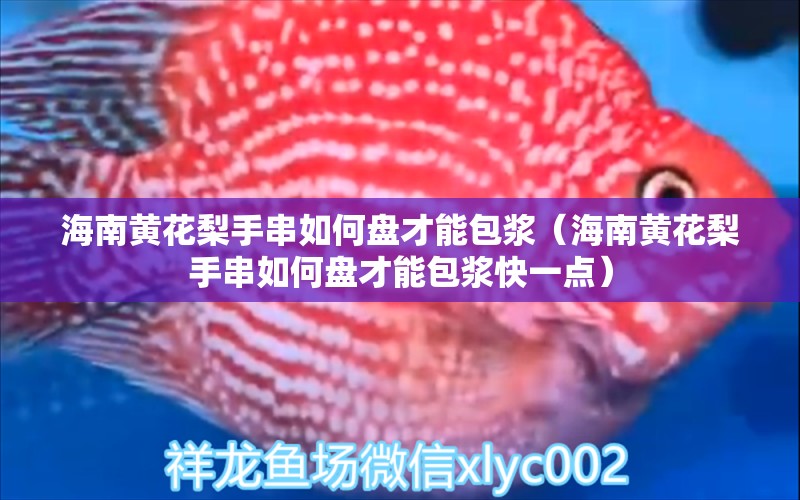 海南黃花梨手串如何盤才能包漿（海南黃花梨手串如何盤才能包漿快一點） 文玩