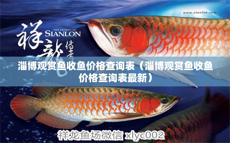 淄博觀賞魚收魚價(jià)格查詢表（淄博觀賞魚收魚價(jià)格查詢表最新）