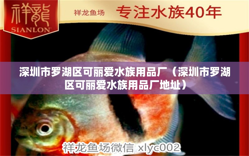 深圳市羅湖區(qū)可麗愛水族用品廠（深圳市羅湖區(qū)可麗愛水族用品廠地址）