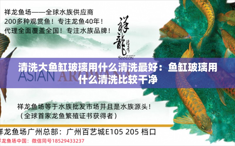 清洗大魚缸玻璃用什么清洗最好：魚缸玻璃用什么清洗比較干凈 觀賞魚市場 第2張