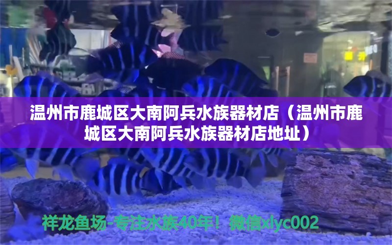 溫州市鹿城區(qū)大南阿兵水族器材店（溫州市鹿城區(qū)大南阿兵水族器材店地址）