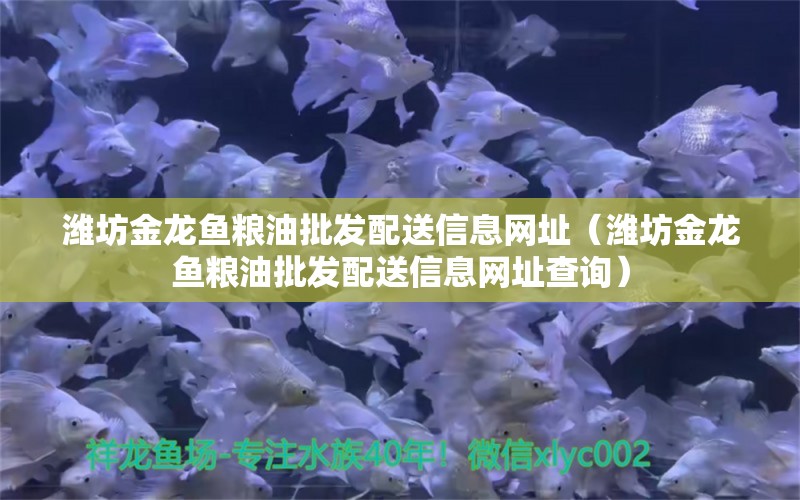 濰坊金龍魚糧油批發(fā)配送信息網(wǎng)址（濰坊金龍魚糧油批發(fā)配送信息網(wǎng)址查詢）