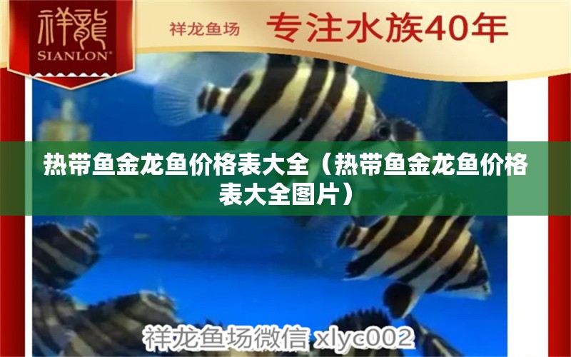 熱帶魚(yú)金龍魚(yú)價(jià)格表大全（熱帶魚(yú)金龍魚(yú)價(jià)格表大全圖片） 廣州龍魚(yú)批發(fā)市場(chǎng)