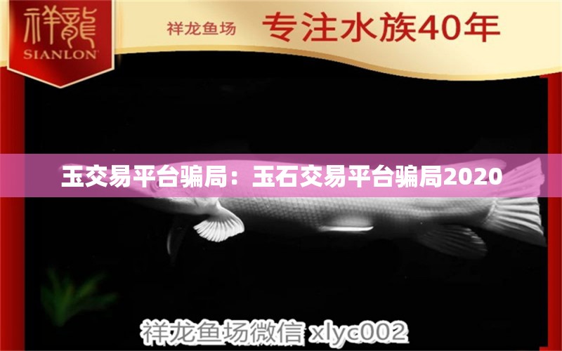 玉交易平臺騙局：玉石交易平臺騙局2020