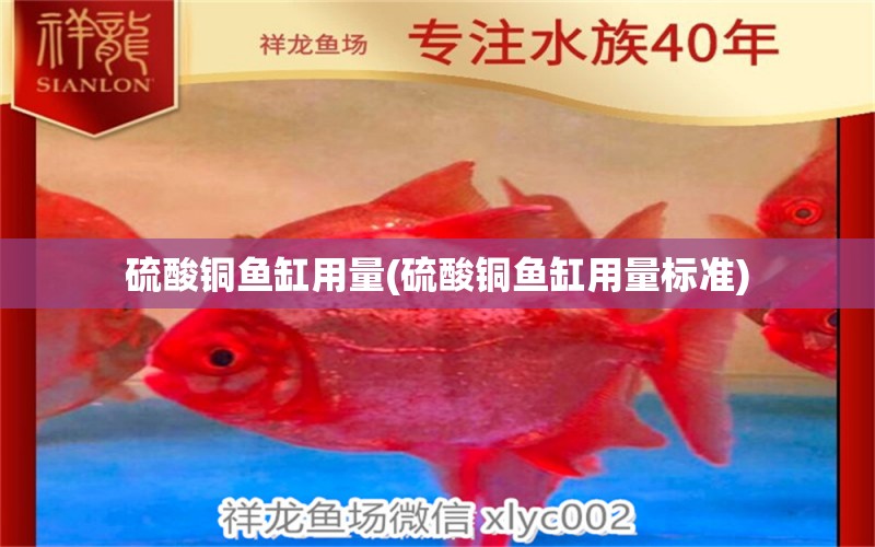 硫酸銅魚缸用量(硫酸銅魚缸用量標(biāo)準(zhǔn)) 泰國虎魚（泰虎）