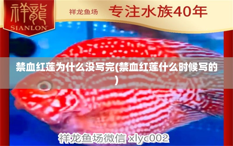 禁血紅蓮為什么沒寫完(禁血紅蓮什么時候?qū)懙? 祥龍魚藥系列 第1張