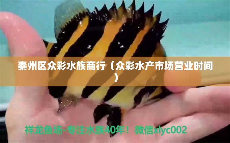 秦州區(qū)眾彩水族商行（眾彩水產(chǎn)市場營業(yè)時間） 全國水族館企業(yè)名錄