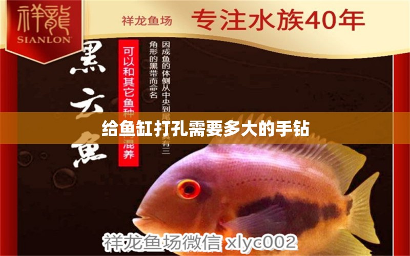 給魚缸打孔需要多大的手鉆