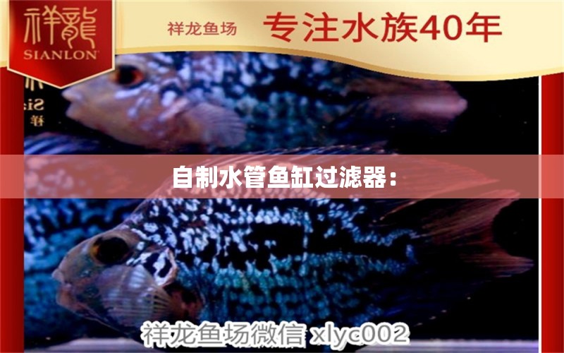 自制水管魚缸過濾器：