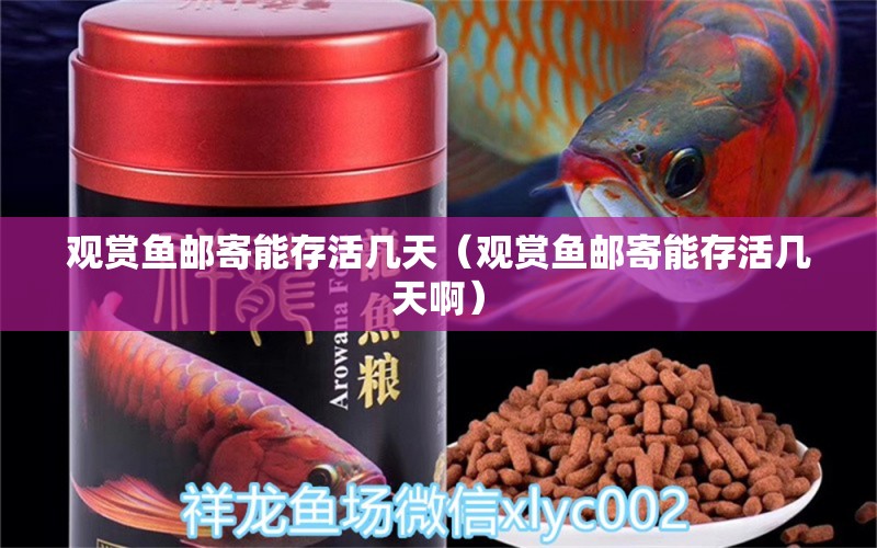 觀賞魚郵寄能存活幾天（觀賞魚郵寄能存活幾天?。?網(wǎng)上購買觀賞魚