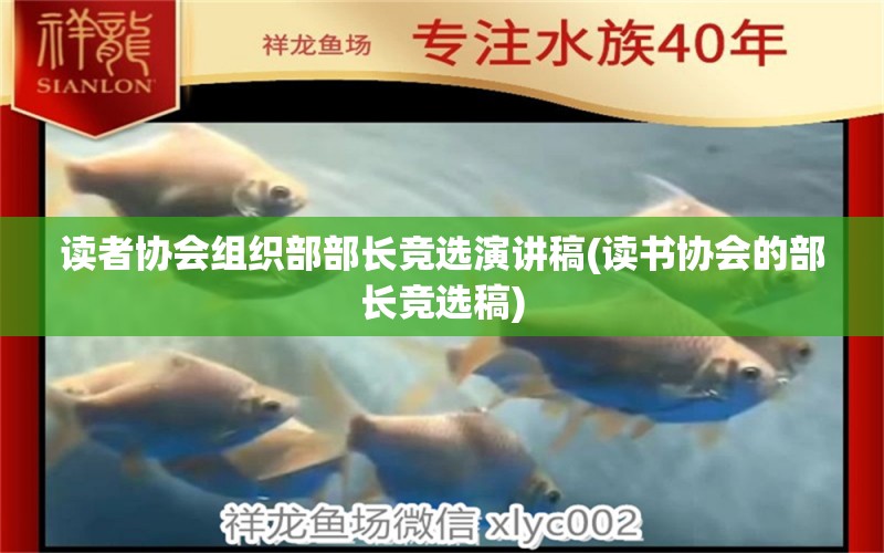 讀者協(xié)會組織部部長競選演講稿(讀書協(xié)會的部長競選稿) 飛鳳魚